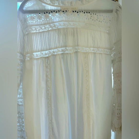 LoveShackFancy Summer White Lace Mini Dress XS worn once EXCELLENT CONDITION - Picture 9 of 11